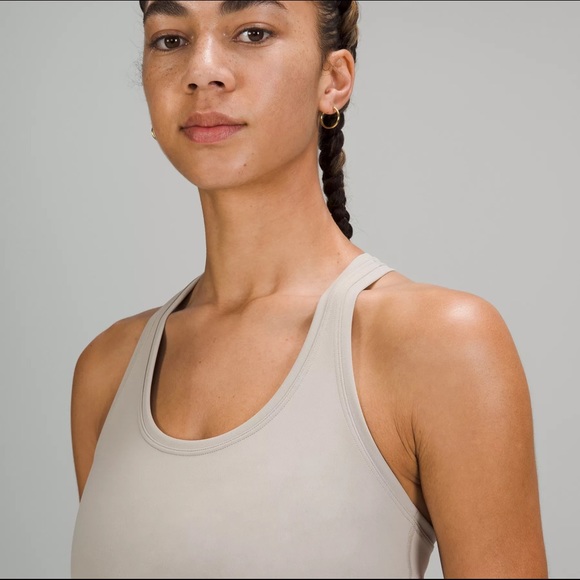 NWT lululemon Cool Racerback Tank *Everlux Raw Linen Size 4 - Picture 4 of 5